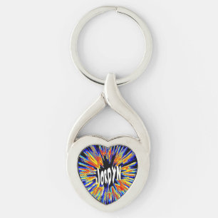 Jordyn Name Star Sleutelhanger