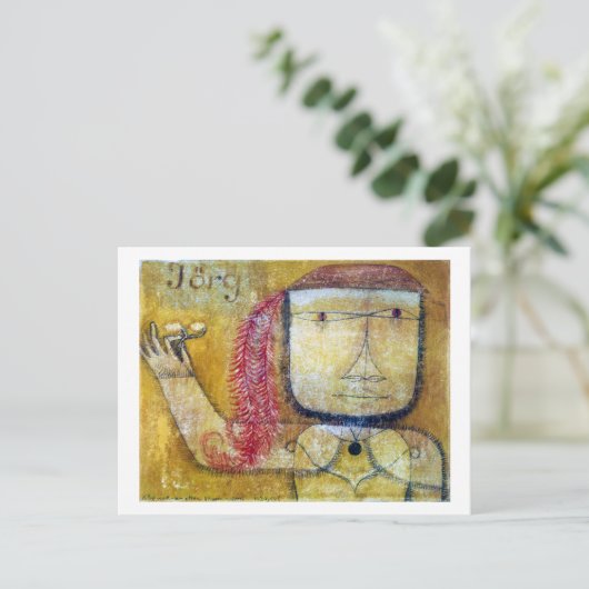Jorg, Paul Klee Briefkaart (Staand voorkant)