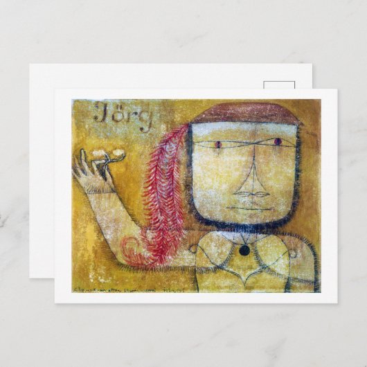 Jorg, Paul Klee Briefkaart (Voorkant / Achterkant)