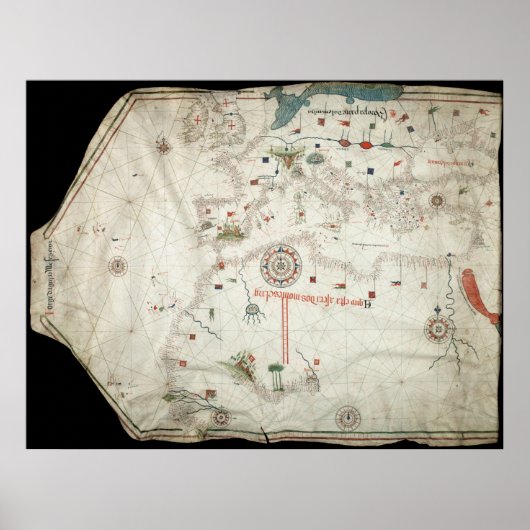 Jorge Aguiar Map - 1492 Poster (Voorkant)