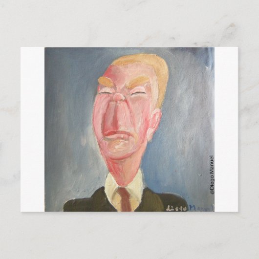 Jorge Luis Borges Briefkaart (Voorkant)