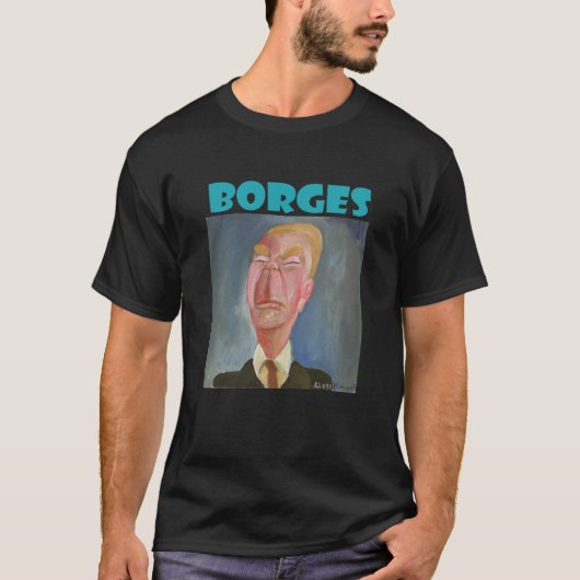 Jorge Luis Borges portrait Classic T-shirt (Voorkant)