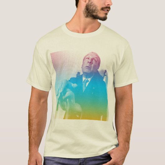 Jorge Luis Borges Rainbow 1 T-shirt (Voorkant)