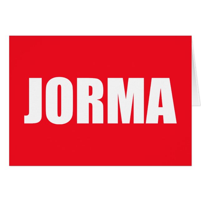 Jorma (Voorkant Horizontaal)