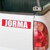 Jorma Bumpersticker (Op Truck)