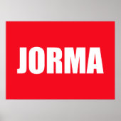 Jorma Poster (Voorkant)