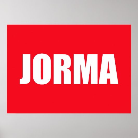 Jorma Poster (Voorkant)
