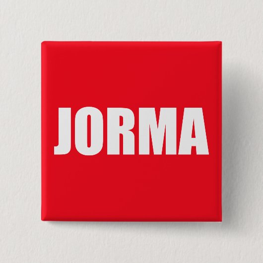 Jorma Vierkante Button 5,1 Cm (Voorkant)