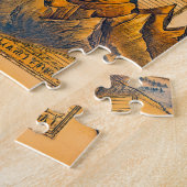 Jörmungandr de Midgardslang op Wereldkaart Legpuzzel (Zijkant)