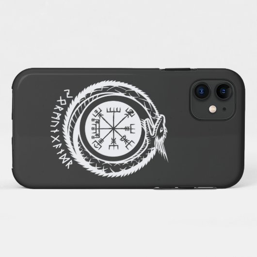 Jormungandr - Noordse rune Case-Mate iPhone Case (Achterkant (horizontaal))