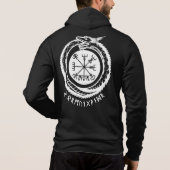 Jormungandr - Noordse rune Hoodie (Achterkant)