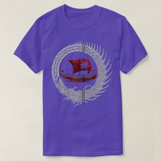 Jormungandr Vikings Dragon Ship Viking Myths Gift T-shirt (Design voorkant)