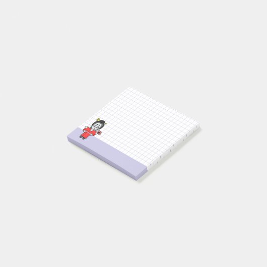 Jorogumo- Japanese Spider Yokai Purple Grid Post-it® Notes (Schuin)