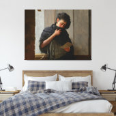 José Almeida Jr - Saudade (Longing) (1899) Canvas Afdruk (Insitu (Slaapkamer))