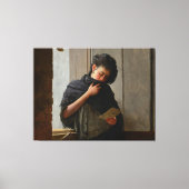 José Almeida Jr - Saudade (Longing) (1899) Canvas Afdruk (Voorkant)