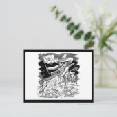 Jose Guadalupe Posada Calavera van Zapata Briefkaart (Staand voorkant)