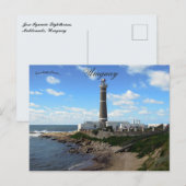 Jose Ignacio Vuurtoren in Maldonado Uruguay Briefkaart (Voorkant / Achterkant)