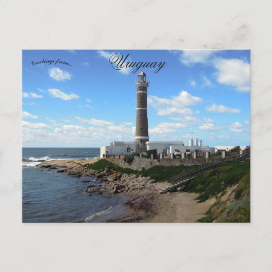 Jose Ignacio Vuurtoren in Maldonado Uruguay Briefkaart (Voorkant)