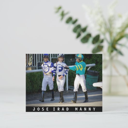 Jose, Irad en Manny Franco Briefkaart (Staand voorkant)