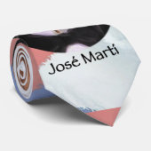 Jose Marti over de Cubaanse vlag Stropdas (Opgerold)