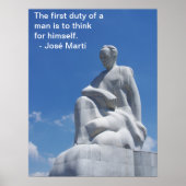 José Martí Statue Poster (Voorkant)