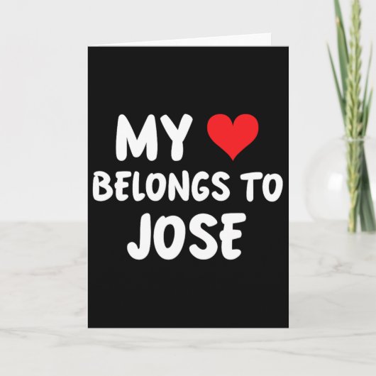 Jose - Mijn hart is van Jose - Liefde Kaart (Voorkant)