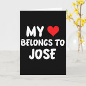 Jose - Mijn hart is van Jose - Liefde Kaart (Gele Bloem)