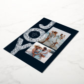 Jose moderne twee foto's met een dikke kerstmis folie feestdagenkaart (Gedraaid)