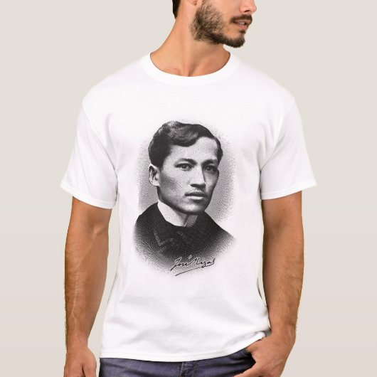 Jose Rizal (Black Print) T-shirt (Voorkant)