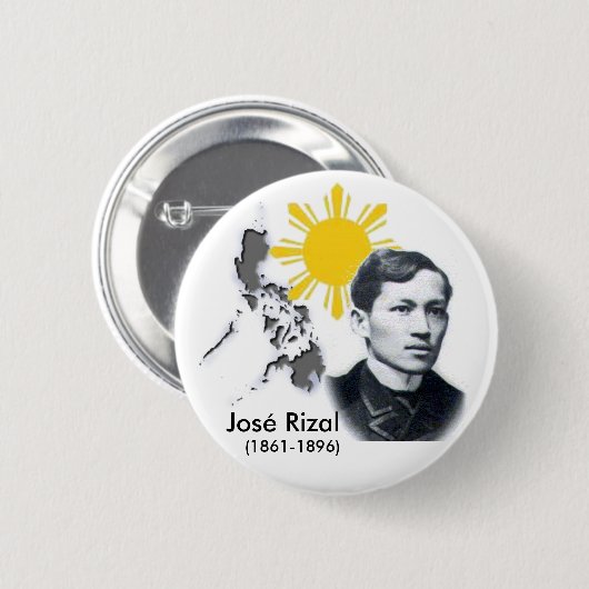 Jose Rizal Button (Voorkant /achterkant)