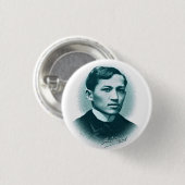 Jose Rizal (Groene Afdruk) Ronde Button 3,2 Cm (Voorkant /achterkant)