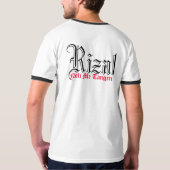 Jose Rizal Male T-shirt (Achterkant volledig)