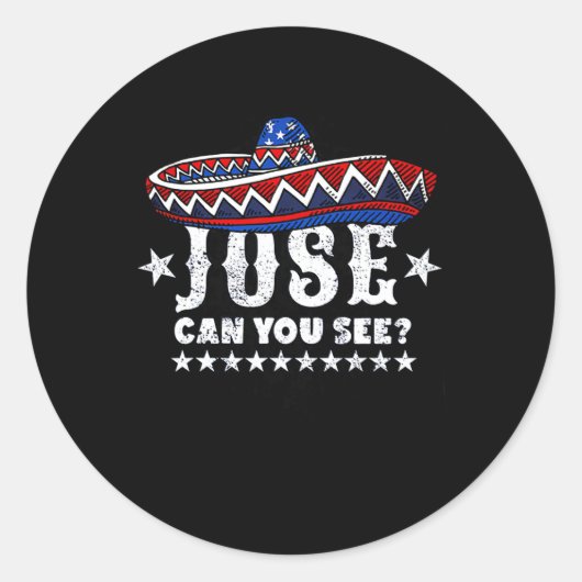 Jose, zie je op 4 juli ronde sticker (Voorkant)