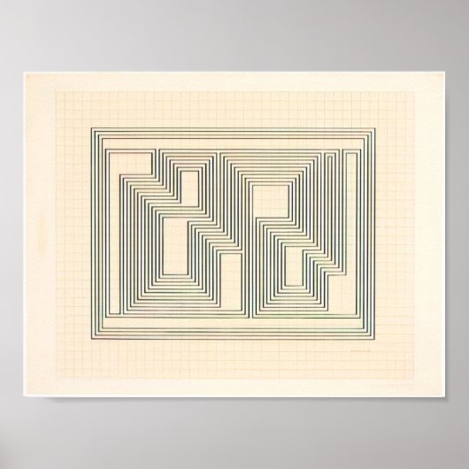 josef albers - grafisch tektonisch poster (Voorkant)