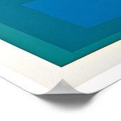 Josef Albers kunstschilderij Poster (Hoek)
