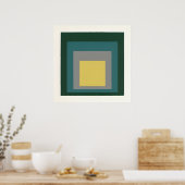 Josef Albers schilderij Poster (Keuken)