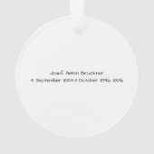 Josef Anton Bruckner 1886 Ornament (achterkant)