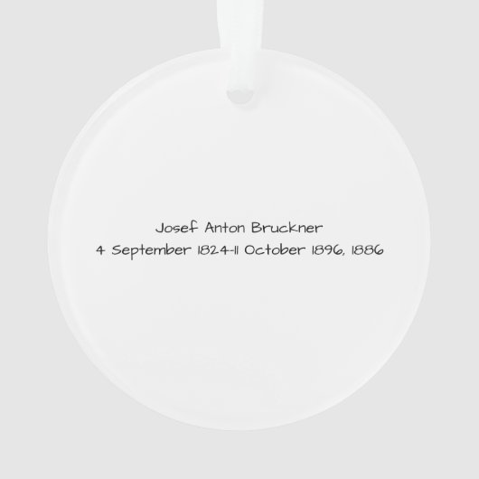 Josef Anton Bruckner 1886 Ornament (achterkant)