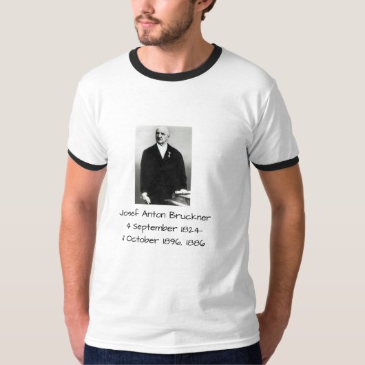 Josef Anton Bruckner 1886 T-shirt (Voorkant)