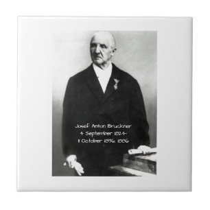 Josef Anton Bruckner 1886 Tegeltje