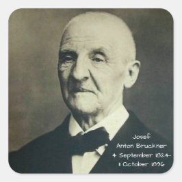 Josef Anton Bruckner Vierkante Sticker