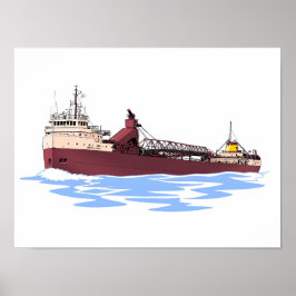 Josef H. Frantz, vrachtschip voor Grote Meren Poster