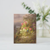 Josef Lauer Stilleven met bloemen en slakken Briefkaart (Staand voorkant)