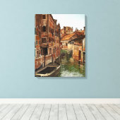 Josef Theodor Hansen Ponte Della Tana Venice Canvas Afdruk (Insitu (Houten vloer))
