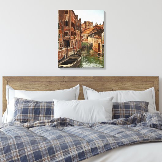 Josef Theodor Hansen Ponte Della Tana Venice Canvas Afdruk (Insitu (Slaapkamer))
