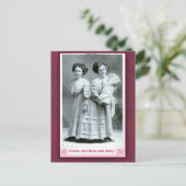 Josefa en Rosa Circus-uitvoerders op kaarten (Staand voorkant)