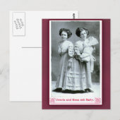 Josefa en Rosa Circus-uitvoerders op kaarten (Voorkant / Achterkant)