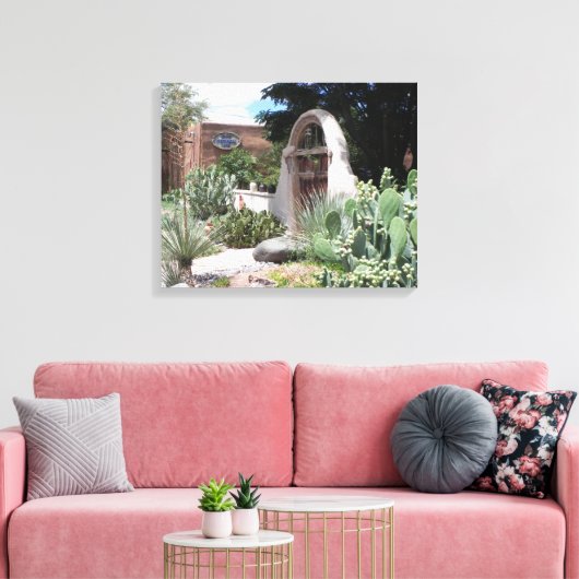 Josefina's oude poort canvas afdruk (Insitu (Woonkamer))