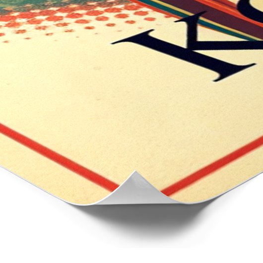 Joseon Empress - Retro  Hanbok Poster (Hoek)