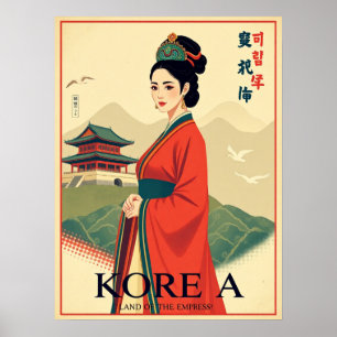 Joseon Empress - Retro  Hanbok Poster